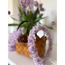 Wianek komunijny na głowę " Liliowa Niewinność"